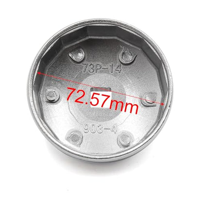 uxcell 73mm Inner Dia 14 Flute Oil Filter Cap Wrench Socket Removal Tool for Auto Car