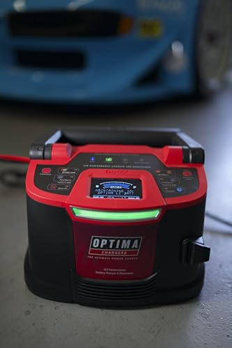 OPTIMA D1200+ 12 Volt Performance Battery Charger and Maintainer for 12v Starting Batteries Including OPTIMA HYPERCORE Lithium®, AGM and Flooded Batteries - style: Optima Digital 1200+