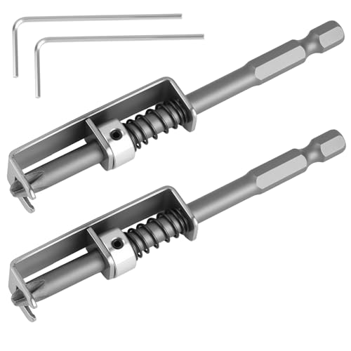 2PC Loaded Screw Holder Bit Set, Anti Drop Screwdriver Bit with Single Hand Operation, Universal Screw Retaining Tool, Ideal Bit Holder for Drill for Electricians, Mechanics & DIY Home Repair