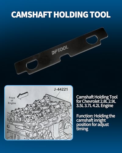 DPTOOL Camshaft Retaining Aligning Timing Tool Kit Compatible with GM GMC Opel Saab Cadillac Buick Chevrolet 2.8 2.9 3.0 3.2 3.5 3.6 3.7 4.2 Engine EN-48383 EN-46105 EN-46106 EN-46111 J-44221 - size: for GM 2.8 2.9 3.0 3.2 3.5 3.6 3.7 4.2