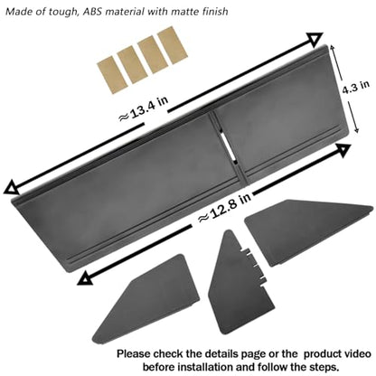 Glove Box Organizer for RAV4 2019-2025 | Insert Glove Compartment Dividers, Black ABS Materials, Not for Large Glove Box Versions, Compatible with RAV4 Accessories