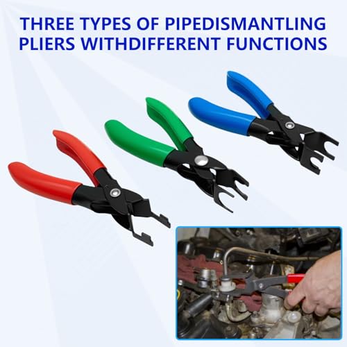 ZKTOOL 31PC Quick Disconnect Tool Set, with 225PCS A complete set of O-ring seals with various models, Fuel Line Disconnect Tool Kit for A/C Fuel Transmission Systems,Kit For Most Ford Chevy GM Models