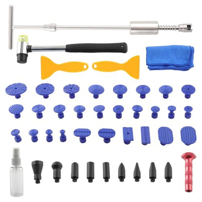 maXpeedingrods Car Dent Puller Dent Removal Kit, 2 in 1 Slide Hammer T Bar Dent Puller, Paintless Auto Body Dent Repair Tool, for Car Motorcycle Refrigerator, 43PCS - size: 43 PCS