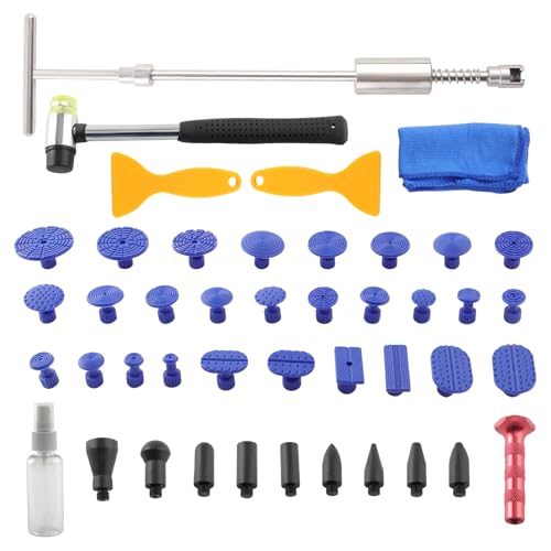 maXpeedingrods Car Dent Puller Dent Removal Kit, 2 in 1 Slide Hammer T Bar Dent Puller, Paintless Auto Body Dent Repair Tool, for Car Motorcycle Refrigerator, 43PCS - size: 43 PCS