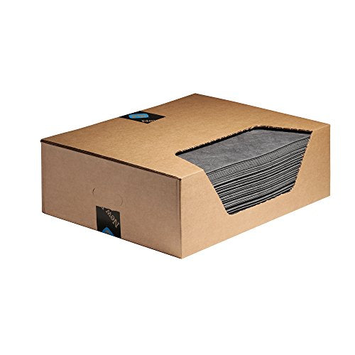 PIG Mat | Oil Absorbent Mat | Original PIG Mat | 15" x 20" Mat Pads | Absorbs 11 Gallons per Box | 100 Oil Absorbing Pads | Lightweight | MAT155 - size: 100 Count