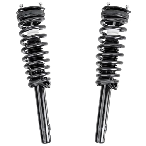 Detroit Axle - 2.5L Front 4pc Steering Knuckles Kit for 2010-2012 Ford Fusion, 2010-2011 Mercury Milan, 2 Steering Knuckles & Wheel Bearing Hubs 2 Struts w/Coil Spring Replacement Suspension - size: 4QU47654/ Big strut kit