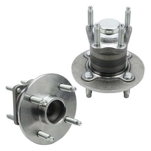 Detroit Axle - 2 Rear Wheel Bearing Hubs for Chevrolet Cobalt Saturn Ion Pontiac G5 Pursuit [4 Lug Non ABS], Wheel Bearing and Hubs Assembly Replacement - style: 512248 x2/Pair