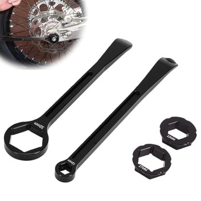 Srliya Motorcycle Tire Lever Tool Spoon Tire Iron Lever Wrench Set Axle Nut Wrench 10mm 13mm 22mm 27mm 32mm with Curved Spoon Head for Small Dirt Bikes Off Road Motorcycles