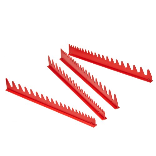 Ernst Manufacturing Wrench Rail Set with Magnetic Backing, 40 Tool, Red - size: 40 Tool - Red, style: Magnetic Backing