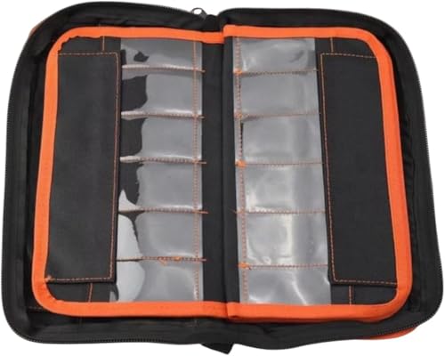 Lishi Portable Tool Storage Bag, 2 in 1 Hand Carry Bag Case for Lishi Pickup Kit Maintenance Repair Tool Hand Tool Car Auto Repair Tool Kits (60 small grids) - size: 60 small grids