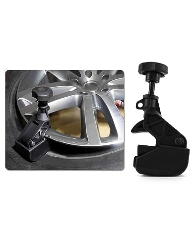 QWORK Tire Changer Bead Clamp, 2 Pack Heavy Duty Machine Wheels Tyres Parts Tool Rim Clamp