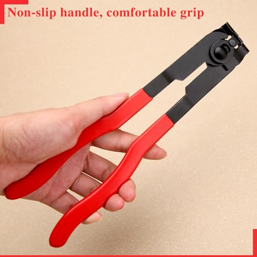 31PCS CV Joint Boot Clamp Plier with Adjustable Stainless Steel Ear Joint Banding Clamps Locking Metal Cable Zip Ties Automotive CV Axle Boot Repair Kit CV Boot Clamp Tool for Most Cars