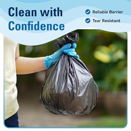 SWIFTLITE Food Safe Disposable Gloves, Blue Nitrile Rubber Gloves, Latex-Free Powder-Free for Food Prep, Cooking, Cleaning - size: Large