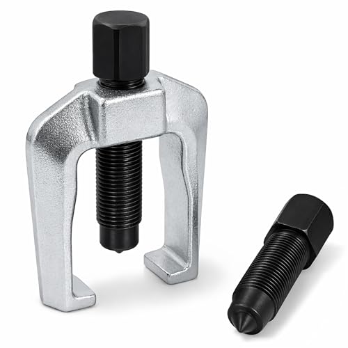 Powerbuilt 1-1/8-Inch (28MM) Tie Rod End and Pitman Arm Puller, 2 Piece Press Screw, Drop Forged and Heat Treated, Chrome Vanadium made - 648692 - size: Tie Rod and Pitman Puller