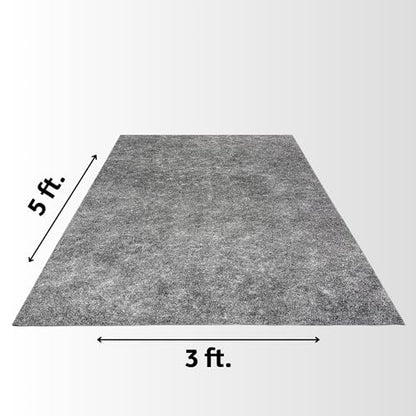 Garage Floor Mat - THICK Super Absorbent Garage Mat + Premium Rubber Mat Backing for Any Spill & Oil Pan - Better Than Oil Drain Pan - (36 x 60 in)(Made in USA)