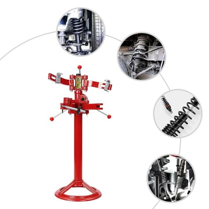 Strut Spring Compressor, 2200LBS Heavy Duty Mechanical Vehicle Auto Spring Compressor 8.27" to 22.44" Height Coil Spring Press Removal Tool for Cars Off-Road Vehicles & Pickup Trucks (Red)