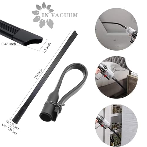 IN VACUUM 11 Pcs Vacuum Attachments for Shop Vac Accessories to 2 1/2" to 1 1/4" to 1 3/8" & 1 7/8" to 1" Vacuum Hose Adapter Kit, Vacuum Cleaner Accessories with Universal Vacuum Hose Adapters