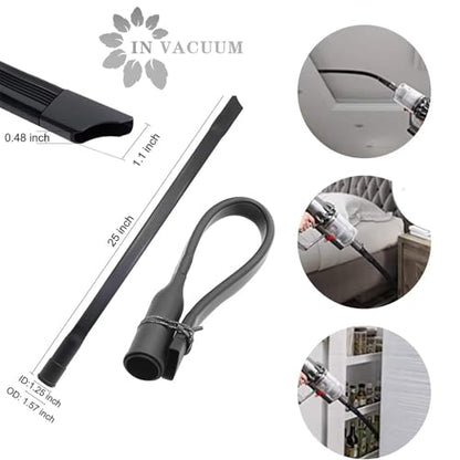 IN VACUUM 11 Pcs Vacuum Attachments for Shop Vac Accessories to 2 1/2" to 1 1/4" to 1 3/8" & 1 7/8" to 1" Vacuum Hose Adapter Kit, Vacuum Cleaner Accessories with Universal Vacuum Hose Adapters