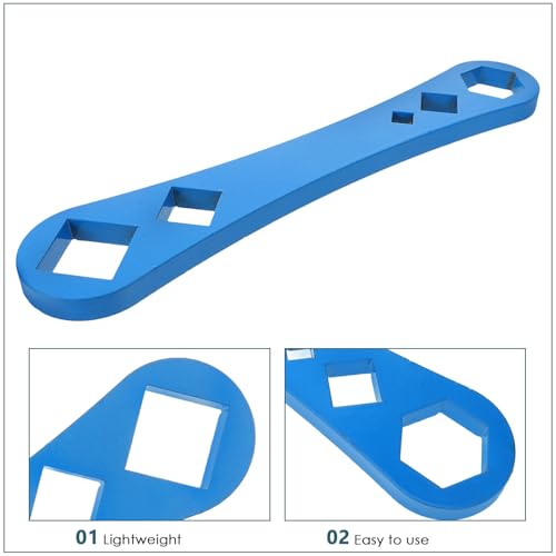 Abaodam Oil Drain Plug Removal Tool Socket Set High Manganese Steel, Reliable and Easy to Use Oil Pan Thread Repair Tool, Includes 10mm, 18mm, 22mm, 30mm Square and Hexagonal Sizes