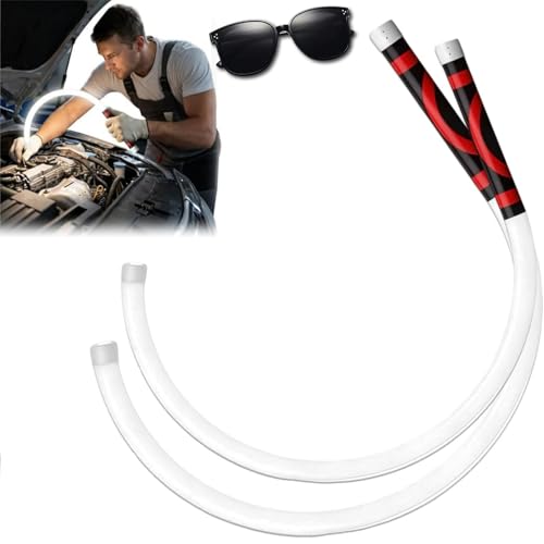 Flexible LED Flashlight Stick, 27" Bendable LED Work Light with High Lumen & 3 Brightness Modes, Rechargeable Inspection Light for Mechanics, Car Repair & Narrow Tight Spaces (2Pcs) - color: 2Pcs