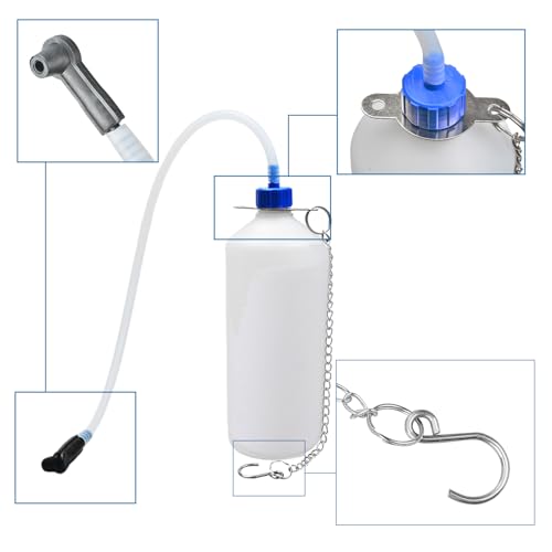 3L Manual Brake Bleeder Fluid Pump with 1L Brake Bleeder Bottle Suitable for Most Vehicles One-Person Operation - color: 4pieces