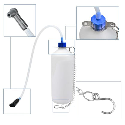 3L Manual Brake Bleeder Fluid Pump with 1L Brake Bleeder Bottle Suitable for Most Vehicles One-Person Operation - color: 4pieces