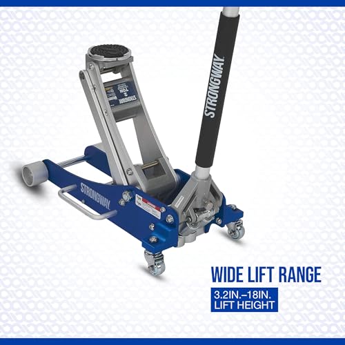 Strongway Low-Profile Quick-Rise Aluminum Racing Floor Jack, 2 Ton Capacity - style: 2 ton