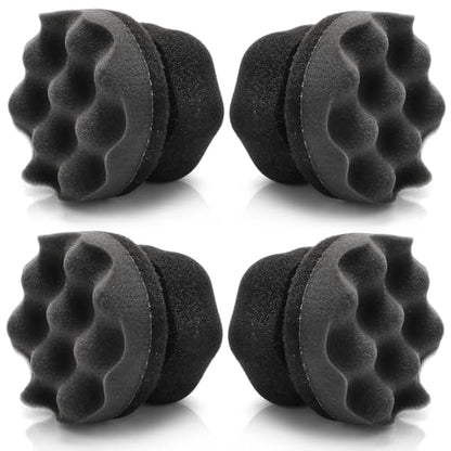 Yesland Tire Dressing Applicator, 4 Pack Tire Shine Applicator Dressing Pad - Hex Grip Design Car Cleaning Supplies - Durable & Reusable Tire Foam for Tire Detailing