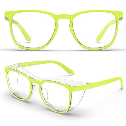Stylish Safety Glasses, Clear Anti-Fog Anti-Scratch Protective Glasses For Men And Women - color: Apple Green