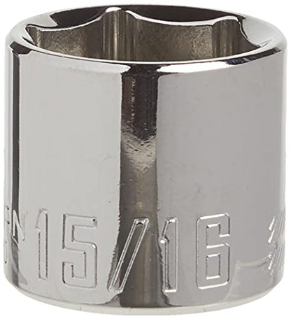 CRAFTSMAN Shallow Socket, SAE, 3/8-Inch Drive, 15/16-Inch, 6-Point (CMMT43020) - size: 15/16"