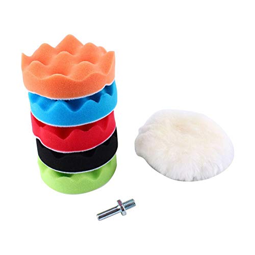 Generic 7 Inch Car Polishing Pad Set 8 Piece, Wool and Foam Buffing Pads for Auto Detailing Polishing Waxing Sealing Glaze Multicolor 3 to 7 Inches (180.00)