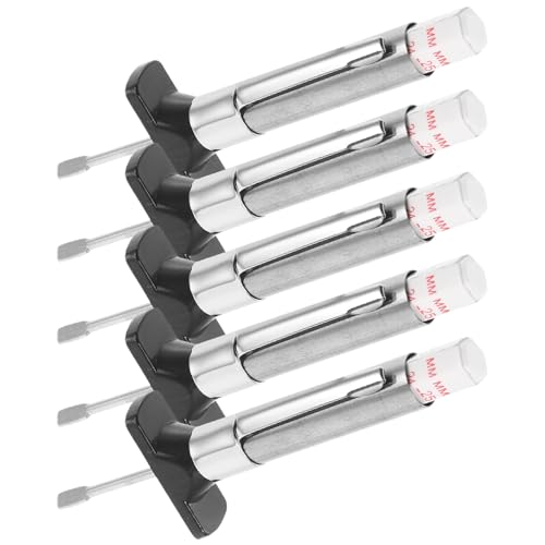 FENICAL 5pcs Plastic Car Tire Tread Depth Gauge 0-25mm Measurement Tool for Accurate Tire Wear Inspection and Maintenance Bays Use