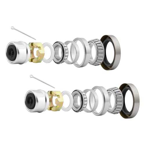 L68149 Trailer Axle Bearings Kit for 3500lb 1-1/16''*1-3/8''Axle-2 Sets | L68149/ L44649 Trailer Axle Wheel Bearings Kit Fit for Spindle #84 3500lbs 1-1/16''*1-3/8''Axle, with 171255TB Grease Seals - size: 2 sets