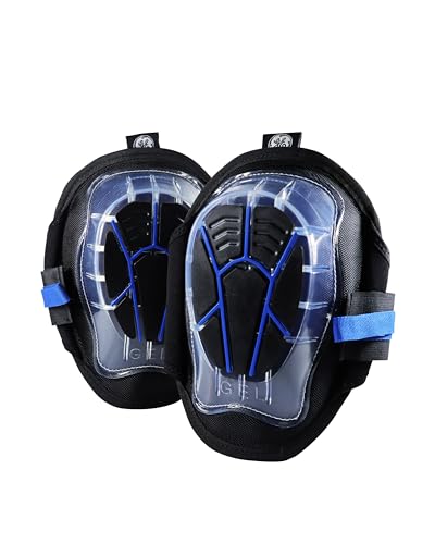 GE Heavy Duty Knee Pads with Gel Padding for Maximum Protection – Knee Guards Designed for Durability, Featuring Gel Cushioning for Comfort and Support during Activities – Black