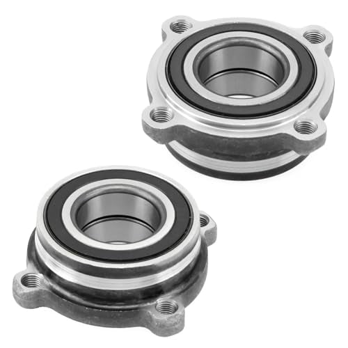 Detroit Axle - Pair Rear Wheel Bearings for BMW M2 2016-2019, M3 2015-2018, M4 2015-2019, M5/M6 2006-2010 [with Bearing Module], 2 Wheel Bearings Assembly Replacement - style: 512355x2/Pair
