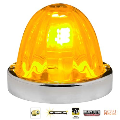 GG Grand General 92441 Stainless Steel Light Amber Watermelon+ Glass Lens Kit for #1156, Bulb not Included - color: 1156 Bulb Base, style: Light Amber