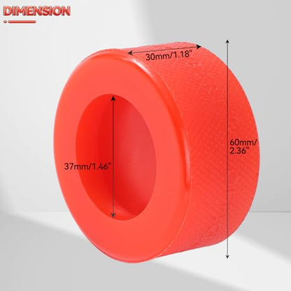 Polyethylene Bottle Jack Pad Adapter Protector Car Jacking Lifting Tool Pinch Weld Side Disk 37mm 1.45" Hole for Most 10T Bottle Jacks (Red, 37MM=1.45") - size: 37MM=1.45"