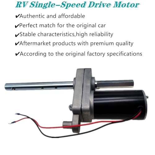 RV Single-Speed Drive Motor 500370 - Compatible with Bulldog Electric Jacks - Replaces One-Speed Motor for Electric Powered Drive Kit 1824210100 1046131 BD1046130-00