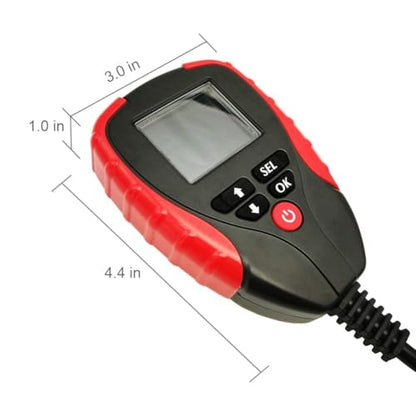 12V Car Battery Tester, Auto Battery Load Analyzer with LCD Display - Test Battery Life Percentage,Voltage, Resistance and CCA Value (AE310-1)