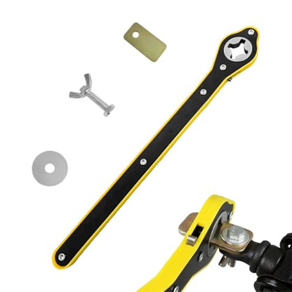 Jack Ratchet Wrench, Auto Labor-Saving Scissor Jack Ratchet Wrench with Long Handle, 360° Swivel Tire Jack Lift Speed Handle for Most Vehicles, Universal Car Accessories