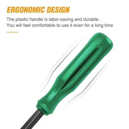 GOOACC Car Panel/Upholstery Remover Ergonomic Stainless Steel Fastener Remover - Easily Removes Plastic Fasteners Reduces Damage to Panels and Loss of Clips Green - color: Green, size: 1Pc Remover