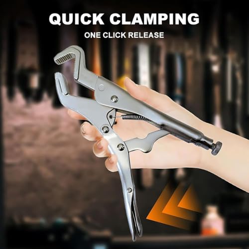 Parrot Nose Vise Grip Plier for Sway Bar Link Removal, 9-Inch Parrot Jaw Locking Plier, Vice Grips Pliers for Welding, Pipe Clip Repair Welding Pliers Workshop