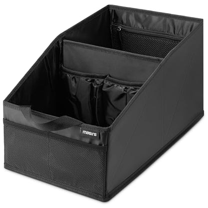 Handy Laundry Fold-Away Car Trunk Organizer – Non-Slip Securing Fasteners – 22 x 10 x 11 Inches – Prevents Shifting and Rolling (Black) (Pack of 2) - size: 22" x 10" x 11" (Pack of 2)