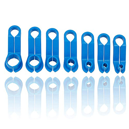 AUPREX 7PCS AC Fuel Line Disconnect Tool Set for Most Ford/GM/Chrysler/Mazda,Includes 1/4 5/16 3/8 1/2 5/8 3/4 7/8 Inch Transmission Oil Cooler Line Quick Disconnect Kit Fuel Line Removal Tool - size: 7 PCS