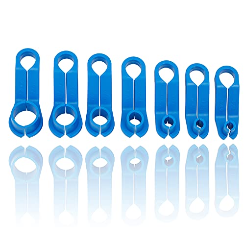 AUPREX 7PCS AC Fuel Line Disconnect Tool Set for Most Ford/GM/Chrysler/Mazda,Includes 1/4 5/16 3/8 1/2 5/8 3/4 7/8 Inch Transmission Oil Cooler Line Quick Disconnect Kit Fuel Line Removal Tool - size: 7 PCS