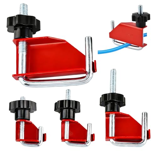 4Pcs Hose Pinch Off Pliers, Hose Clamp Pliers for Flexible Fuel Line Coolant Radiator Brake Hoses Without Damaging The Line(Color:Red)