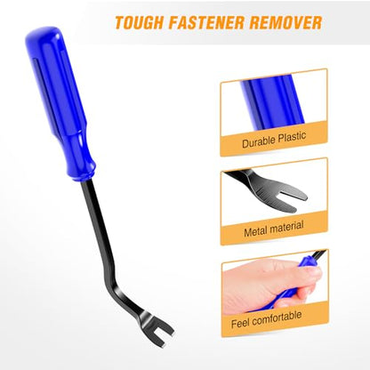 GOOACC 6PCS Auto Trim Removal Tool Kit No-Scratch Tool Kit for Car Audio Dash Window Molding Fastener Remover Tool Kit-Blue - color: Blue, size: 6PCS Trim Removal Tool