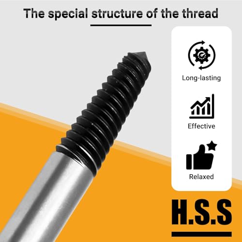 Screw Extractor Set, 5-Piece Left Extractor Set, High Hardness Screw Extractor Set, Damaged Screw Remover Extractor Set, Left Extractor Set - size: 5PCS Hand Driver