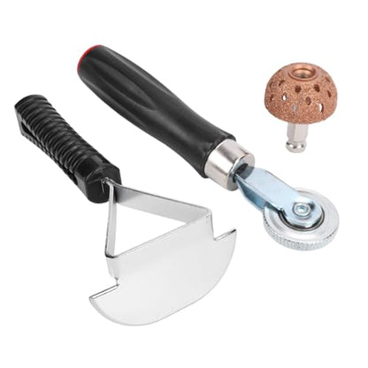 POCREATION Automotive Tyre Repair Stitcher Tool Kit with Tire Patches and Non Slip Roller for Efficient Puncture Repairs