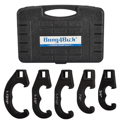 5 Piece Tie Rod Adjusting Tool Set, Tie Rod and Pitman Arm Adjusting Tool Kit Suitable for The vast Majority of Passenger Cars and Light Trucks